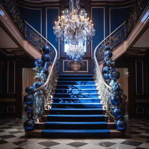cake_image_of_a_grand_stairwell_and_chandelier_with_a_holiday_p_ca88e6b1-64ea-4ce2-8b50-91eff6250c07