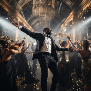 cake_image_of_urban_people_dancing_at_a_black_tie_holiday_masqu_d9e42254-1a46-45b0-a486-3e3a7d600b76